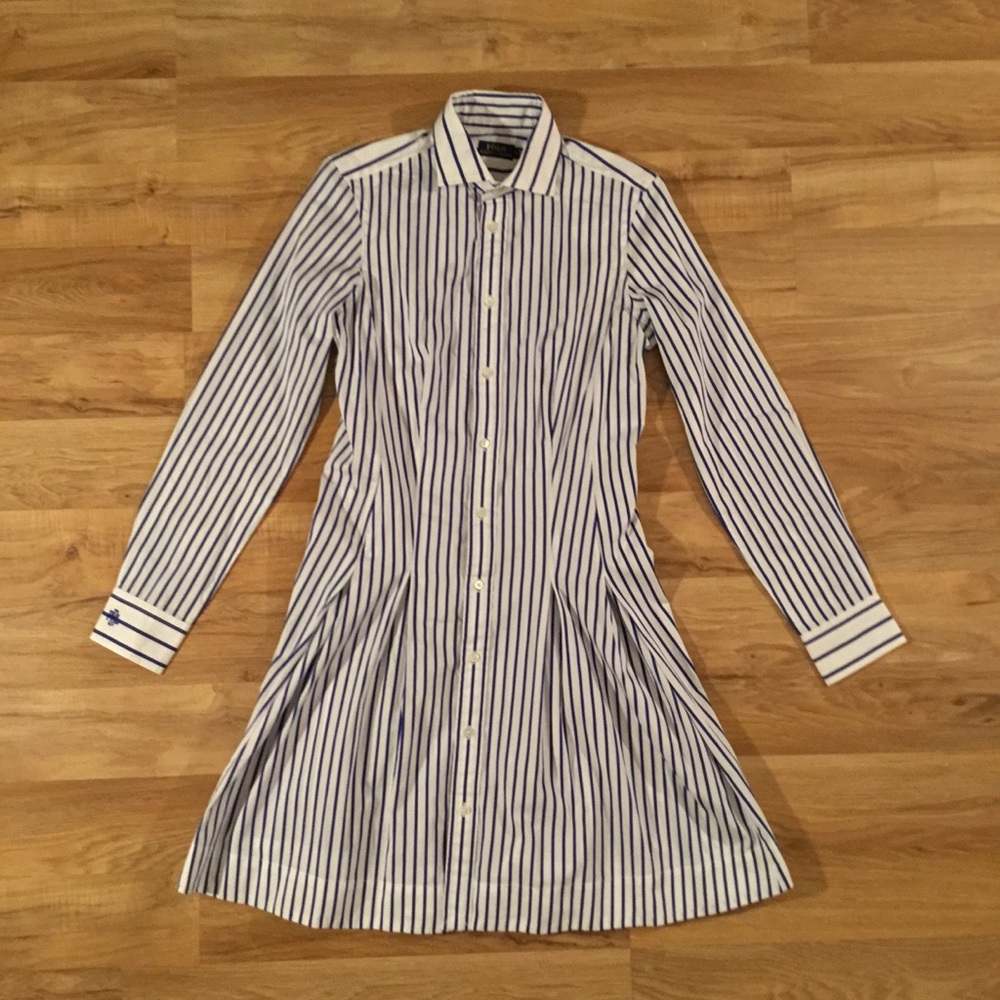 Polo Ralph Lauren Striped Blue White ShirtDress